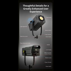 NiceFoto FC-6000A 600W Bi-Color COB LED Video Light
