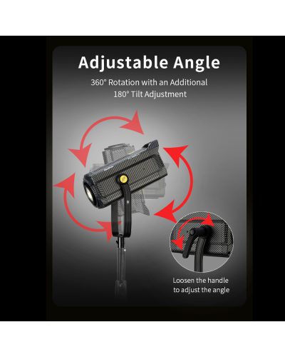 NiceFoto FC-6000A 600W Bi-Color COB LED Video Light