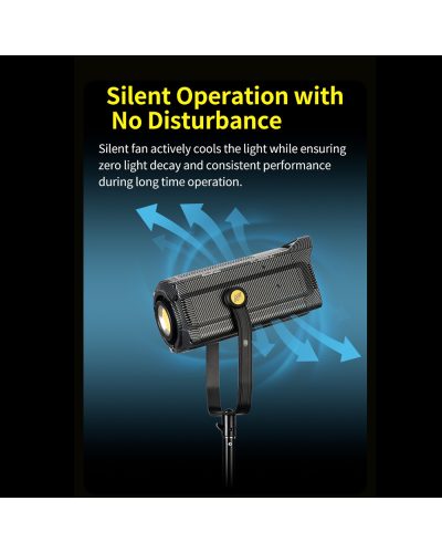 NiceFoto FC-6000A 600W Bi-Color COB LED Video Light