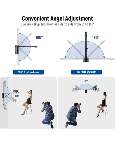 NiceFoto WB 1250 Wall Mount Boom Arm (75-120cm)
