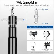 NiceFoto WB 1250 Wall Mount Boom Arm (75-120cm)