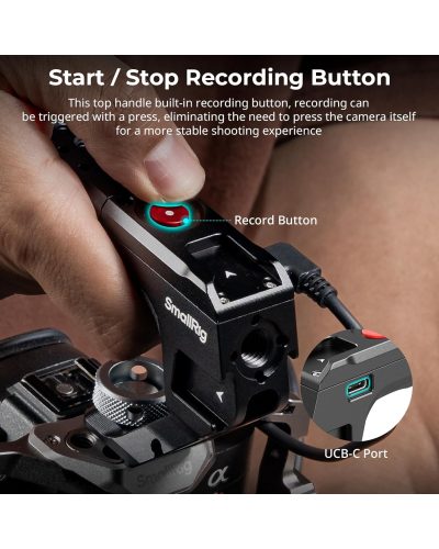 SmallRig Top Handle with Rec Trigger (ARRI Locating Screw) 4927