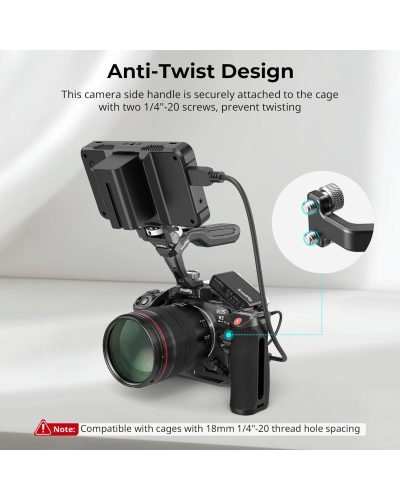 SmallRig Side Handle with Rec Trigger (1/4"-20 Screws) 4928