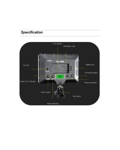 NiceFoto SL-150A 15W Bi-Colour Portable Video LED Light(with Battery)