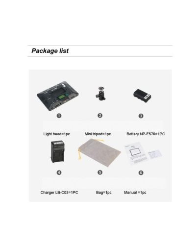 NiceFoto SL-150A 15W Bi-Colour Portable Video LED Light(with Battery)