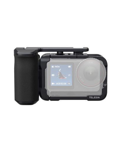 TELESIN Aluminum Street Shot Set for DJI Osmo Action 6 (Black) TELESIN Aluminum Street Shot Set for DJI Osmo Action 6 (Black)