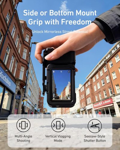 TELESIN Aluminum Street Shot Set for DJI Osmo Action 6 (Black)