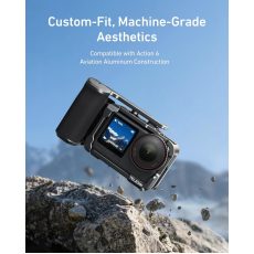 TELESIN Aluminum Street Shot Set for DJI Osmo Action 6 (Black)