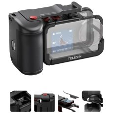 TELESIN Aluminum Street Photography Grip & Cage Kit for DJI Action 3/4/5 Pro