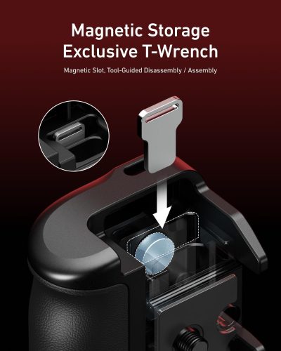 TELESIN Aluminum Street Photography Grip & Cage Kit for DJI Action 3/4/5 Pro