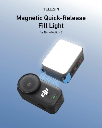 TELESIN Quick Release Fill Light for DJI Osmo Nano & Action 6