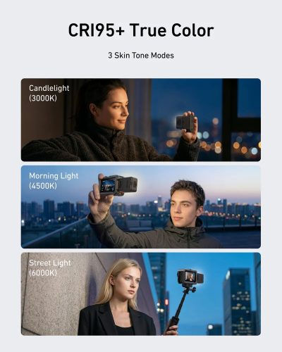 TELESIN Quick Release Fill Light for DJI Osmo Nano & Action 6