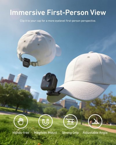 TELESIN Magnetic Pivot Clip for Insta360 GO Ultra