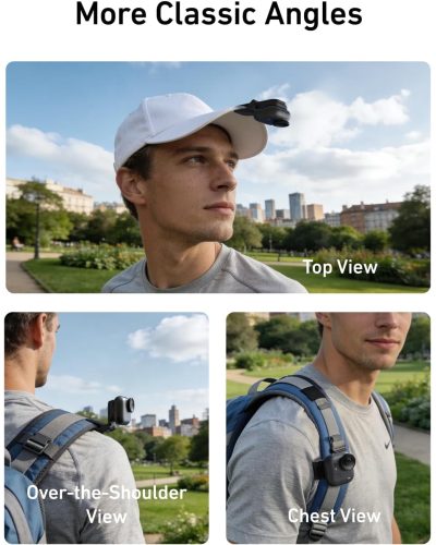 TELESIN Magnetic Pivot Clip for Insta360 GO Ultra