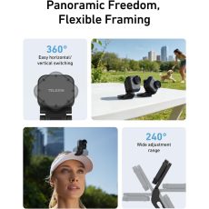 TELESIN Magnetic Pivot Clip for Insta360 GO Ultra