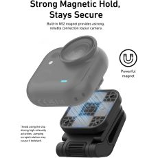 TELESIN Magnetic Pivot Clip for Insta360 GO Ultra
