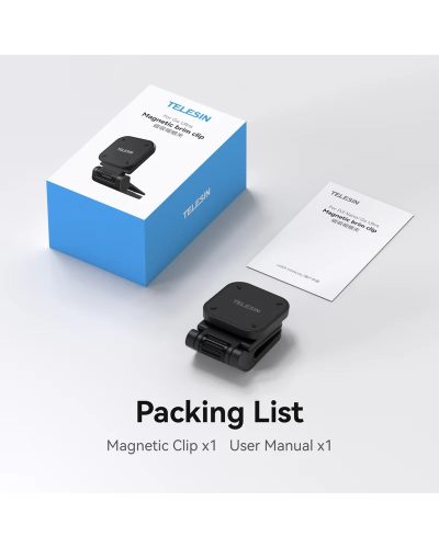 TELESIN Magnetic Pivot Clip for Insta360 GO Ultra