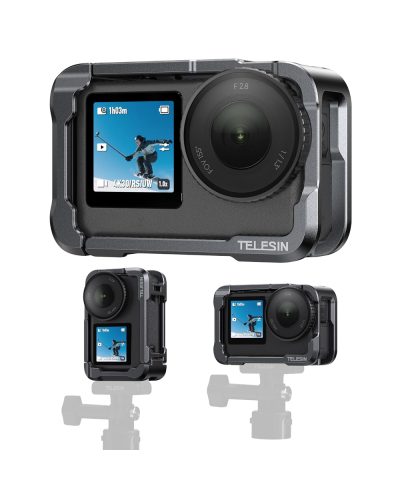 TELESIN Aluminum Alloy Protective Frame Cage for DJI Osmo Action 6 TELESIN Aluminum Alloy Protective Frame Cage for DJI Osmo Action 6