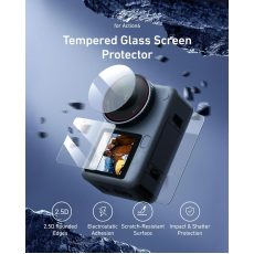 TELESIN Tempered Glass Lens & Screen Protector Set for DJI Osmo Action 6