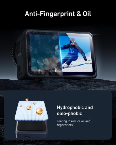 TELESIN Tempered Glass Lens & Screen Protector Set for DJI Osmo Action 6