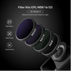 TELESIN CPL|ND8|ND16|ND32| 4-Filter Set for DJI Osmo Action 6