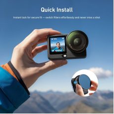 TELESIN CPL|ND8|ND16|ND32| 4-Filter Set for DJI Osmo Action 6