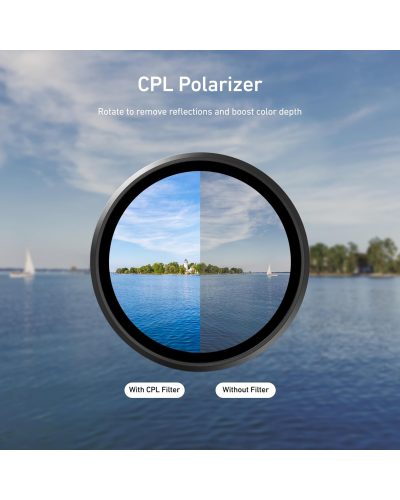 TELESIN CPL|ND8|ND16|ND32| 4-Filter Set for DJI Osmo Action 6 TELESIN CPL|ND8|ND16|ND32| 4-Filter Set for DJI Osmo Action 6