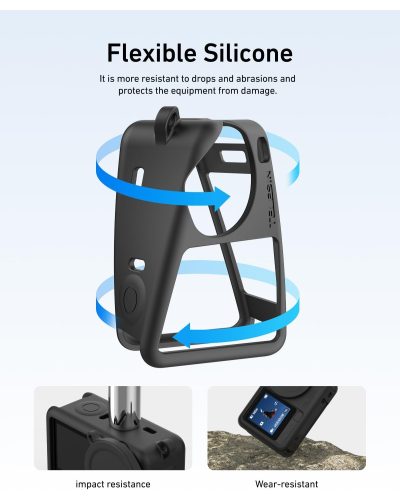 TELESIN Silicone Cover with Lens Cap for DJI Osmo Action 6