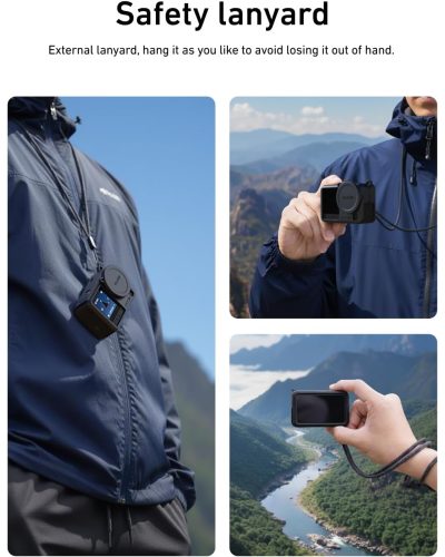 TELESIN Silicone Cover with Lens Cap for DJI Osmo Action 6