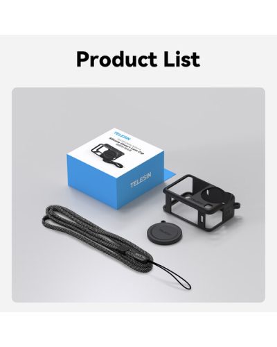 TELESIN Silicone Cover with Lens Cap for DJI Osmo Action 6