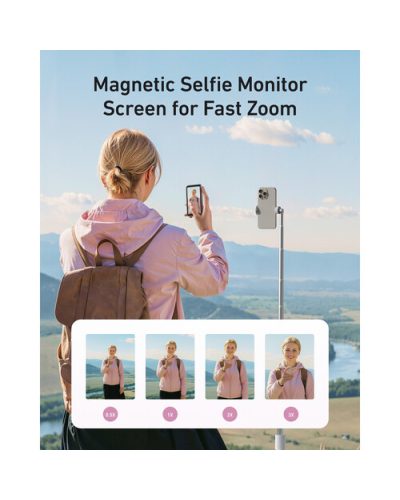 TELESIN Magnetic Phone Selfie Monitor with Wireless Remote Control TELESIN Magnetic Phone Selfie Monitor with Wireless Remote Control