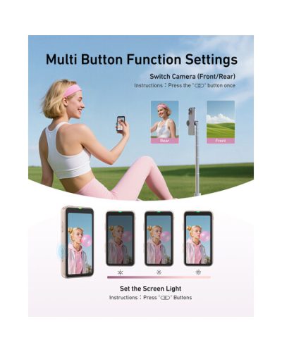 TELESIN Magnetic Phone Selfie Monitor with Wireless Remote Control TELESIN Magnetic Phone Selfie Monitor with Wireless Remote Control