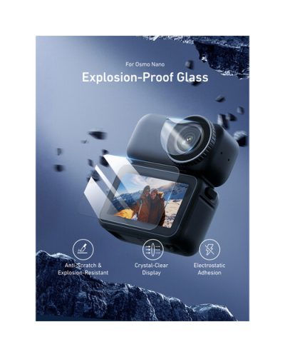 TELESIN Lens & Screen Protector Set for DJI Osmo Nano (2Pc) TELESIN Lens & Screen Protector Set for DJI Osmo Nano (2Pc)
