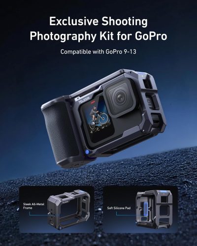 TELESIN Street Photography Metal Cage & Handgrip Kit for HERO13/12/11/10/9