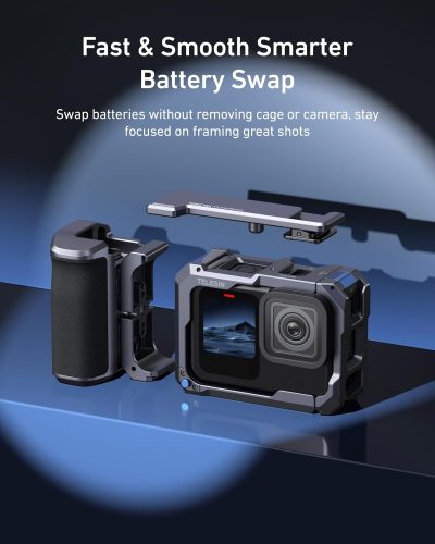 TELESIN Street Photography Metal Cage & Handgrip Kit for HERO13/12/11/10/9