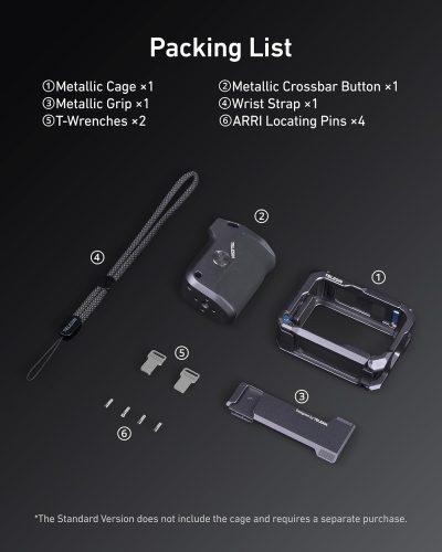 TELESIN Street Photography Metal Cage & Handgrip Kit for HERO13/12/11/10/9