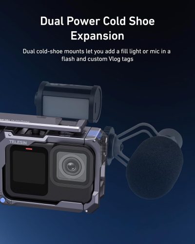 TELESIN Street Photography Metal Cage & Handgrip Kit for HERO13/12/11/10/9