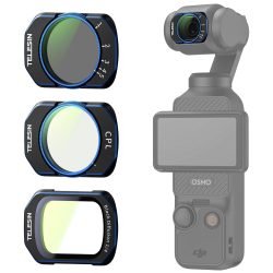 TELESIN CPL VND &amp; 1/4 Black Mist Filter Kit for DJI Pocket 3/4