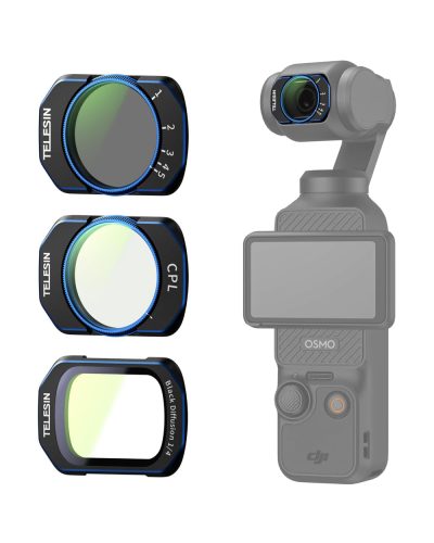 TELESIN CPL VND & 1/4 Black Mist Filter Kit for DJI Pocket 3/4