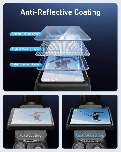 TELESIN Anti-Reflection Screen Protector for Pocket 4/3