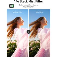 TELESIN VND+ 1/4 Black Mist+Cool Rose+CPL Filter Kit for DJI Osmo Pocket 3/4