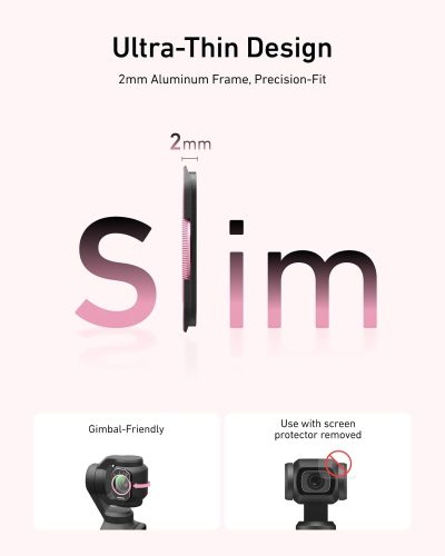 TELESIN VND+ 1/4 Black Mist+Cool Rose+CPL Filter Kit for DJI Osmo Pocket 3/4