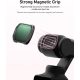 TELESIN VND+ 1/4 Black Mist+Cool Rose+CPL Filter Kit for DJI Osmo Pocket 3/4