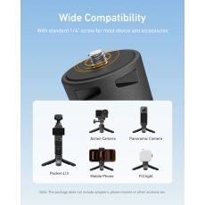 TELESIN Mini Portable Tripod & Grip 2-in-1 for DJI Osmo Pocket 3/4