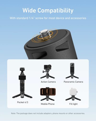 TELESIN Mini Portable Tripod & Grip 2-in-1 for DJI Osmo Pocket 3/4