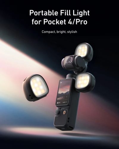 TELESIN Dual Mini Fill Light Set for DJI Osmo Pocket 3/4/ Pro TELESIN Dual Mini Fill Light Set for DJI Osmo Pocket 3/4/ Pro