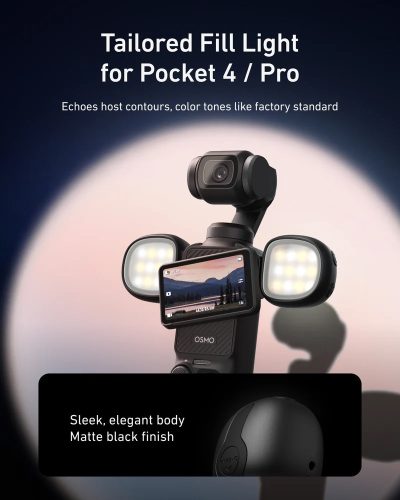 TELESIN Dual Mini Fill Light Set for DJI Osmo Pocket 3/4/ Pro TELESIN Dual Mini Fill Light Set for DJI Osmo Pocket 3/4/ Pro