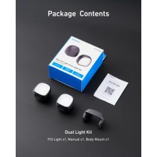 TELESIN Dual Mini Fill Light Set for DJI Osmo Pocket 3/4/ Pro TELESIN Dual Mini Fill Light Set for DJI Osmo Pocket 3/4/ Pro