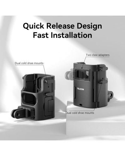 TELESIN Multi-Function Expansion Frame for DJI Pocket 3/4