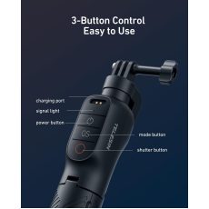 TELESIN Floating Remote Selfie Stick For Action 6/5 Pro/4
